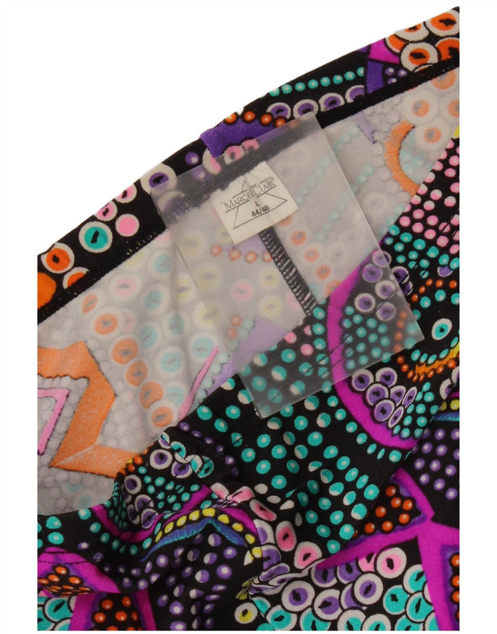Marcel Clair Womens Crop Leggings EU 44/46 Large Multicolore Géométrique