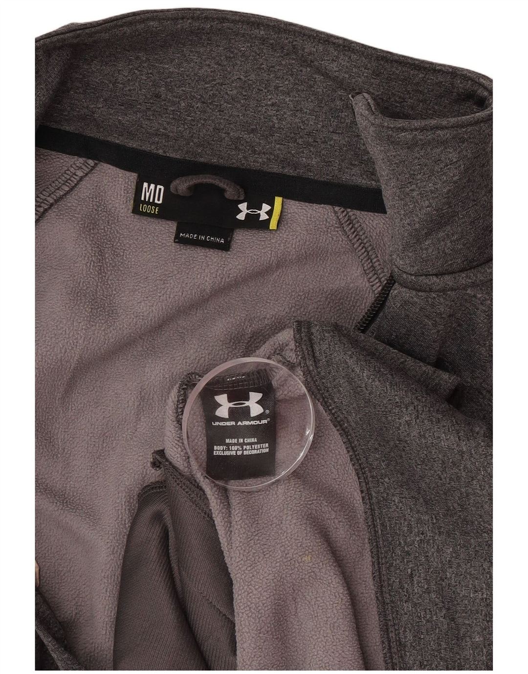 Under Armour Veste de Survêtement Graphique Homme Gris Moyen Polyester