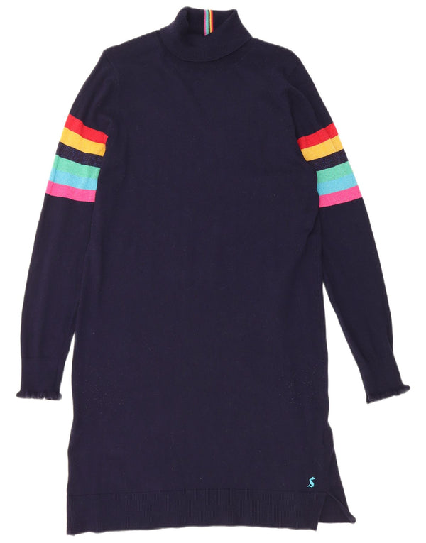 Joules Robe pull à col roulé pour femme UK 10 Small Bleu marine rayé