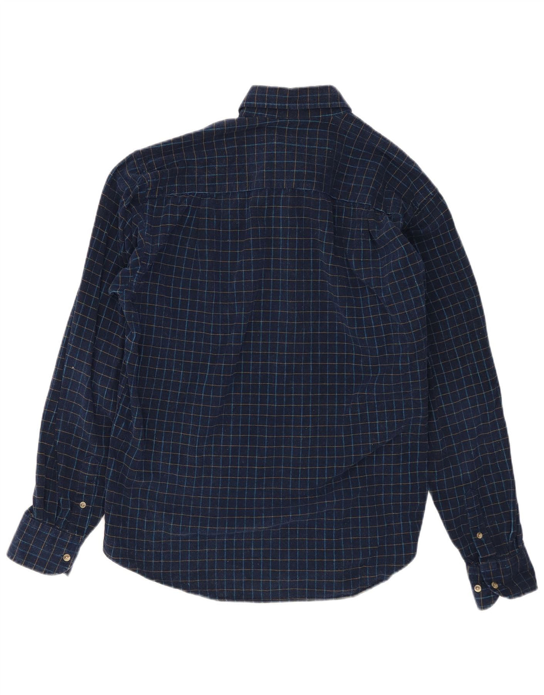 Sergio Tacchini Chemise Homme Grand Carreau Bleu Marine Coton