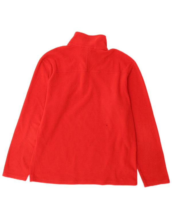 The North Face Pull polaire à col zippé pour homme Rouge moyen Polyester