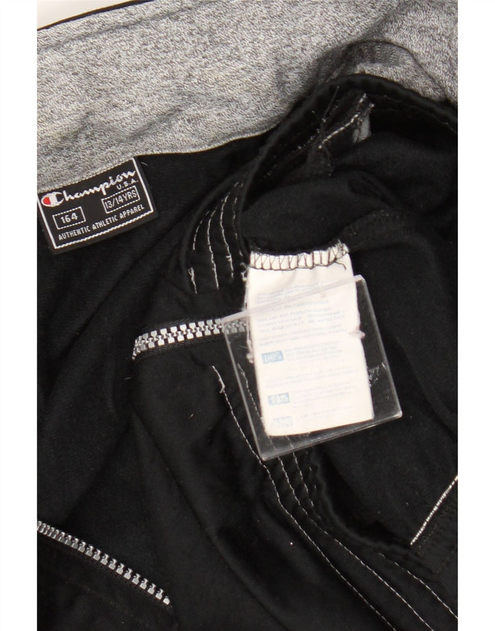 Champion Veste de Survêtement Garçon 13-14 Ans Noir Colorblock Polyester