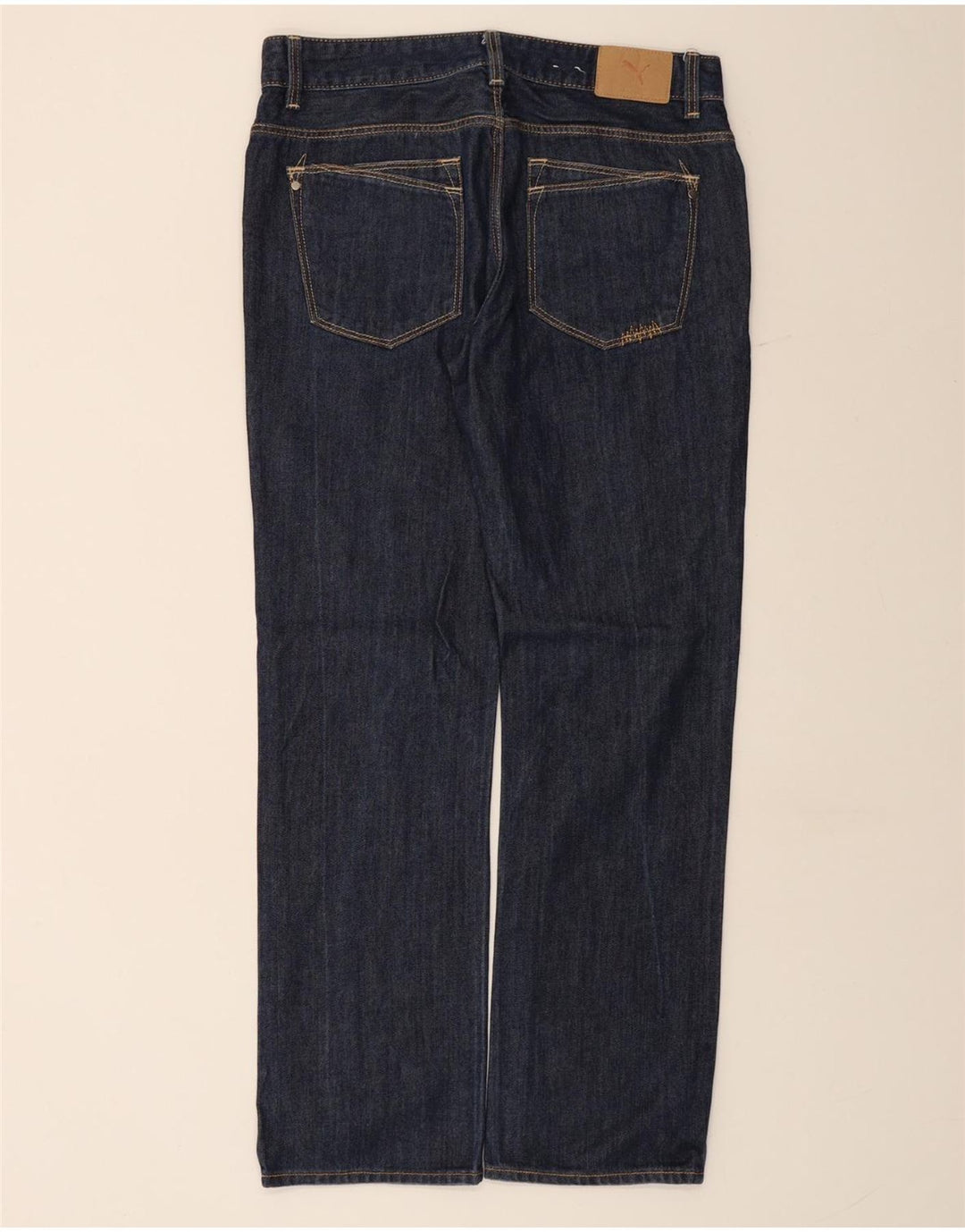 PUMA Jean droit homme W32 L32 bleu marine coton