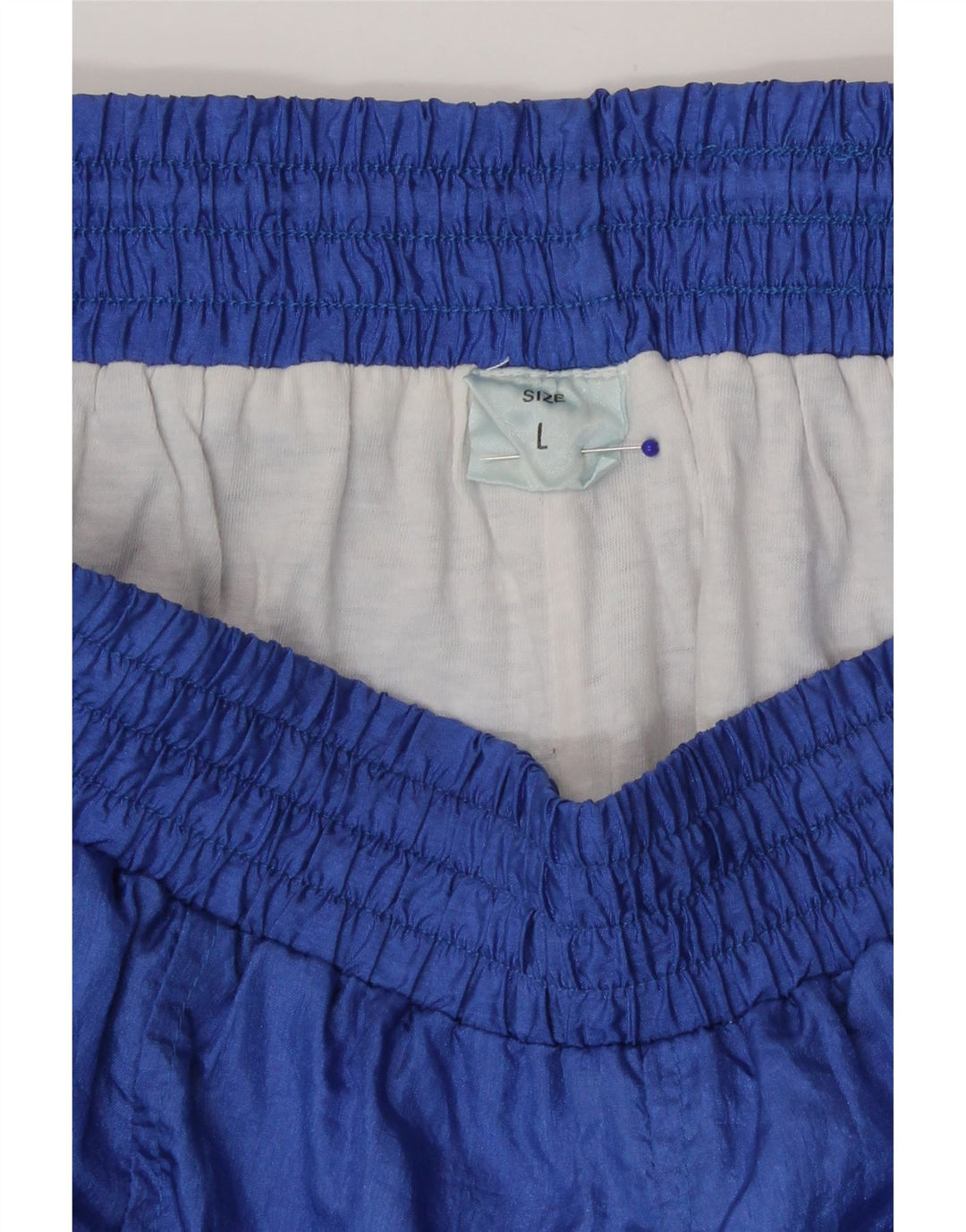 vintage Mens Survêtement Pantalon Joggers Grand Bleu Polyamide