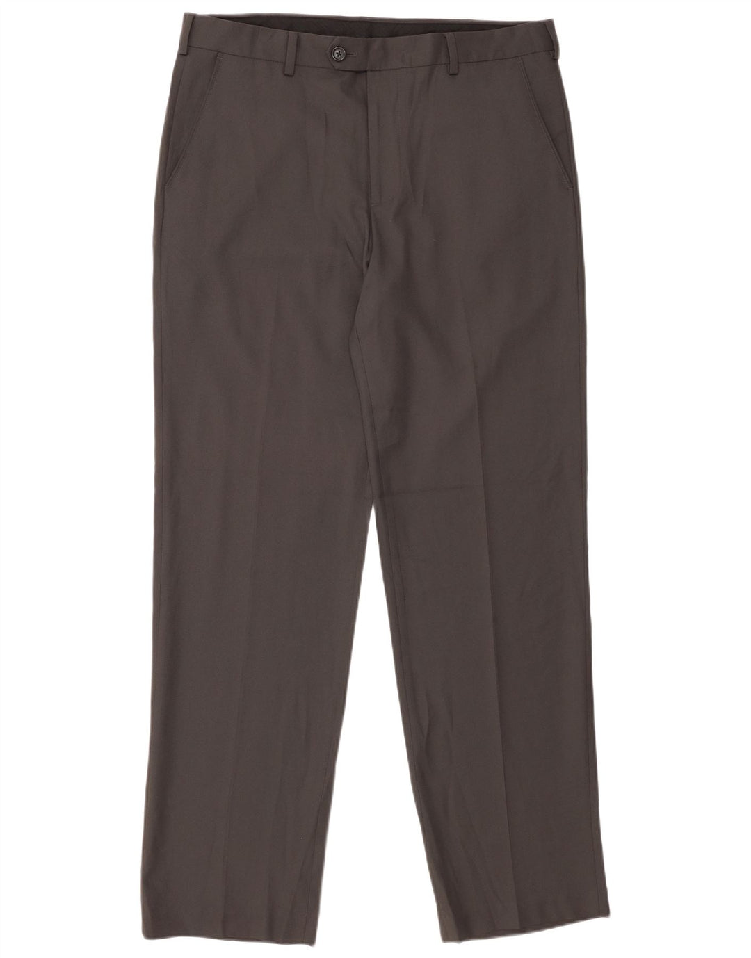 IZOD Pantalon de Costume Droit Homme W34 L32 Gris Polyester