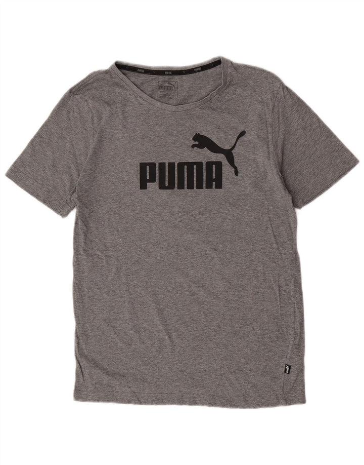 Puma T-Shirt Graphique Homme Petit Gris Coton