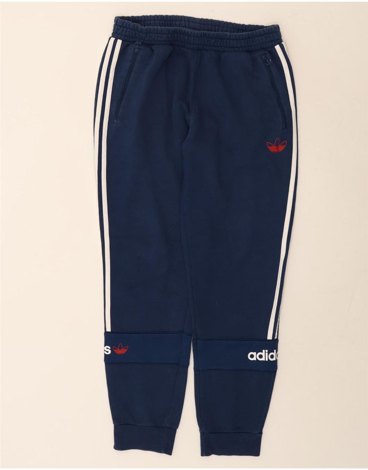 Adidas Pantalon de survêtement graphique pour homme Bleu marine moyen