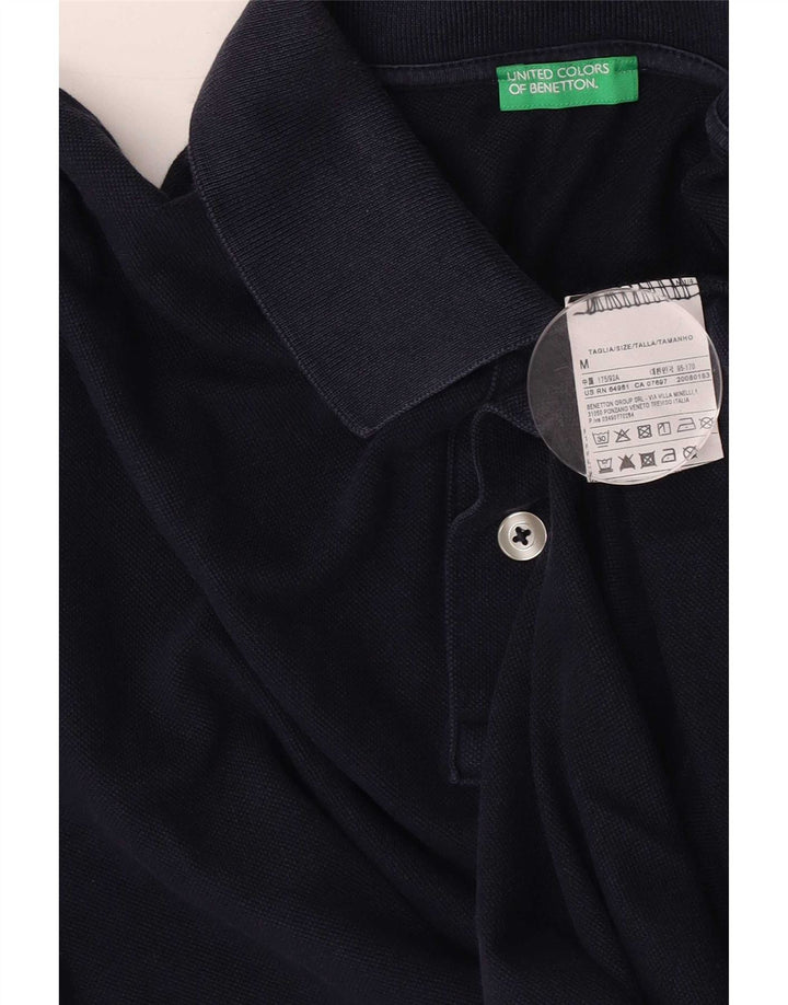 Benetton Polo Homme Bleu Marine Moyen Coton