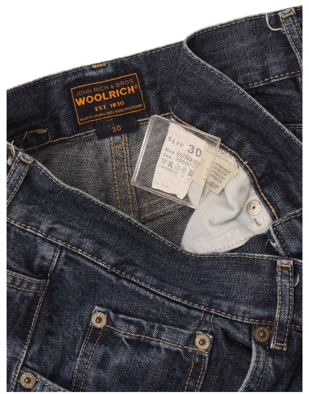 Woolrich Jean droit femme W30 L32 bleu coton