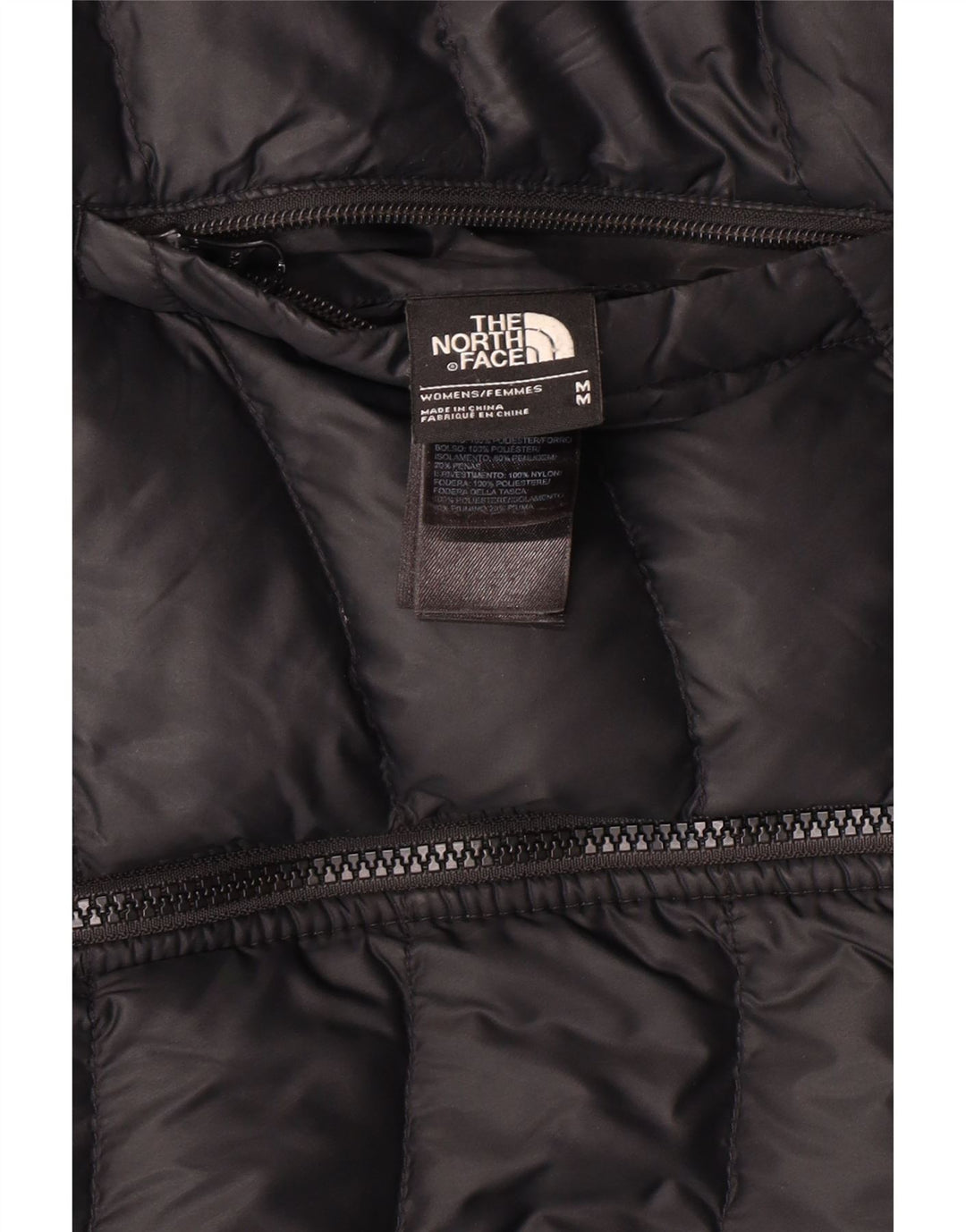The North Face Manteau rembourré réversible pour femme UK 12 Medium Black Nylon