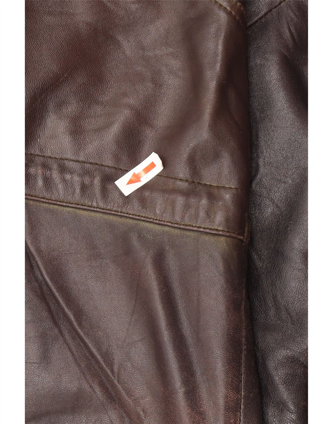 Veste en cuir homme vintage UK 44 2XL Cuir noir
