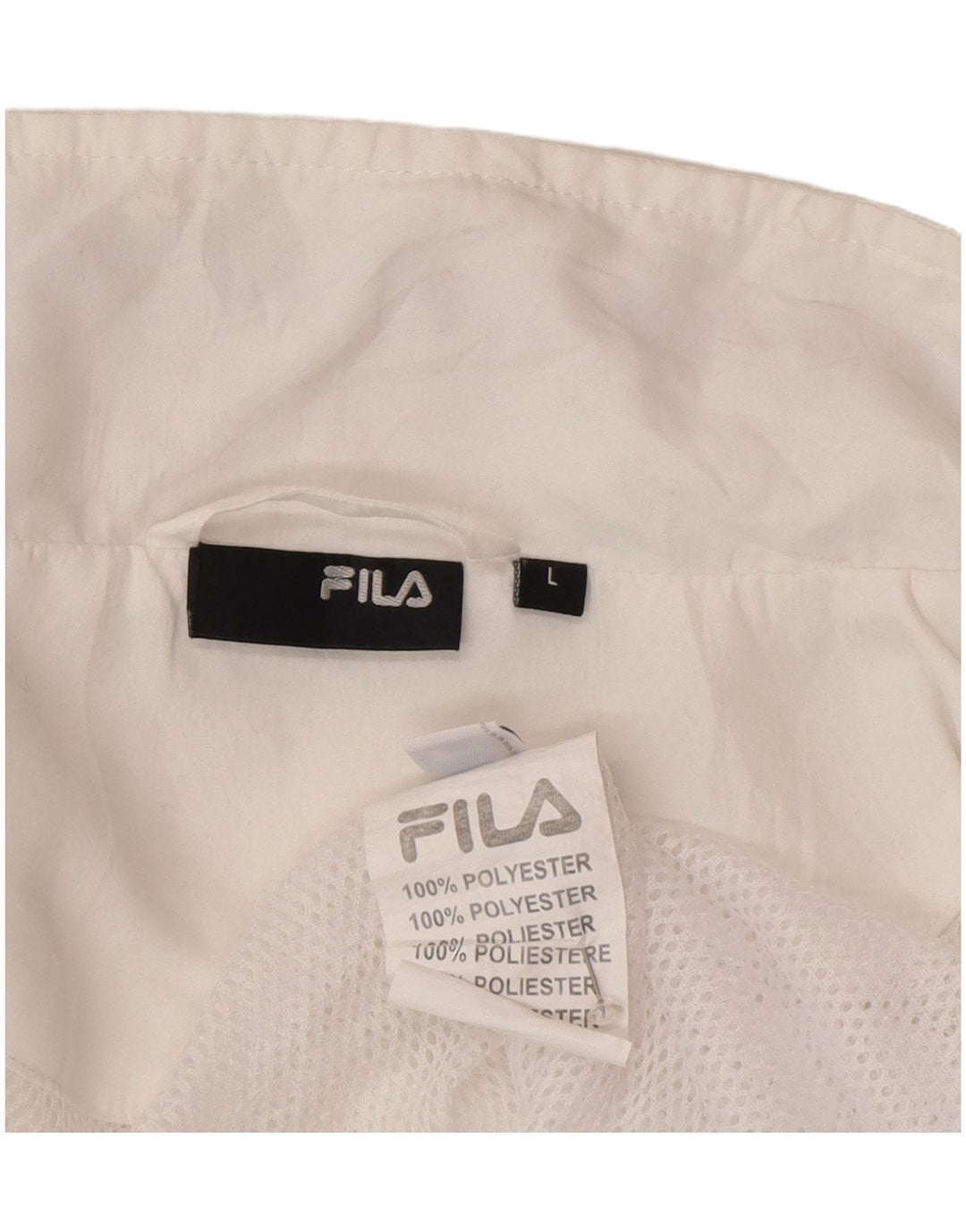 Fila Veste de survêtement pour femme UK 16 Large Blanc Polyester