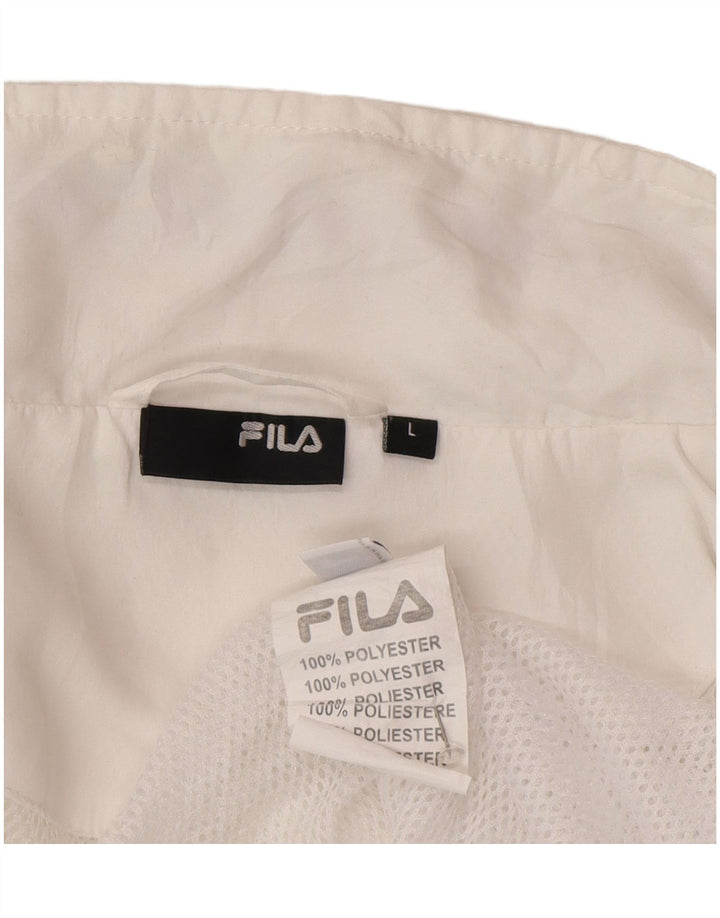 Fila Veste de survêtement pour femme UK 16 Large Blanc Polyester