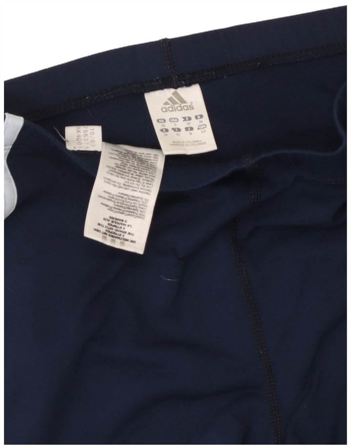 ADIDAS Pantalon de survêtement Climalite pour femme UK 10 Small Bleu marine