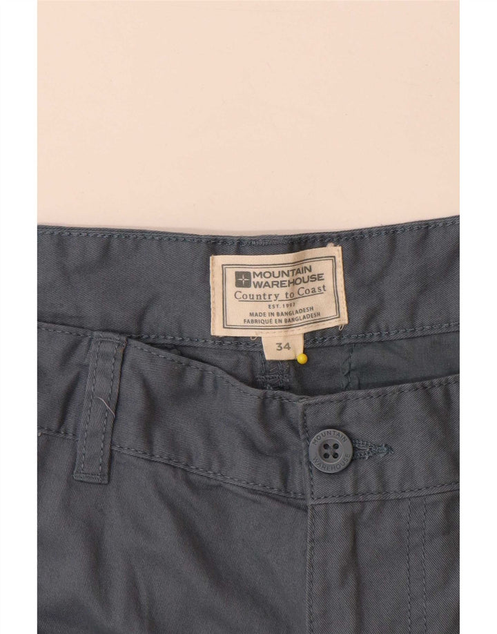 Mountain Warehouse Short cargo pour homme W34 en coton bleu marine Taille L