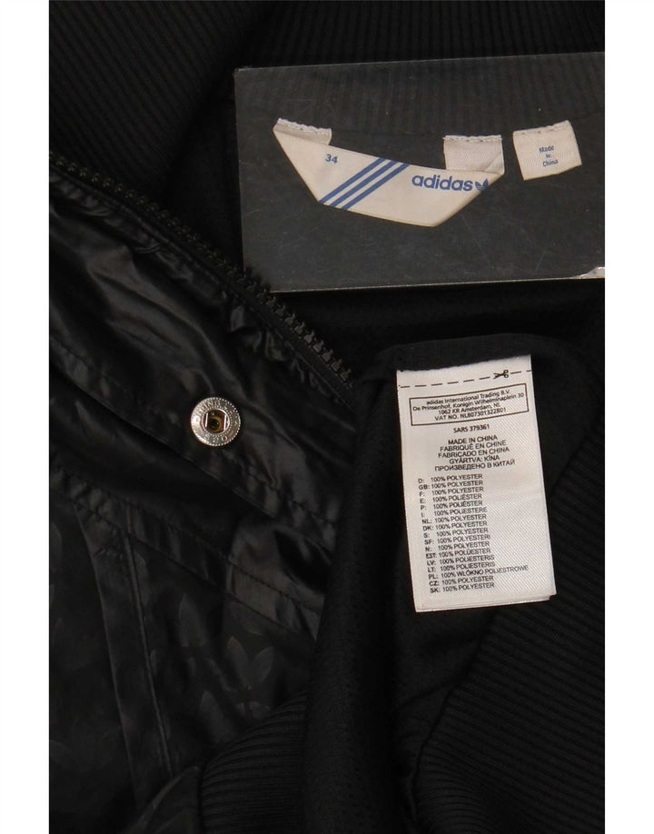 Adidas Veste de survêtement graphique pour femme EU 34 XS Noir Polyester