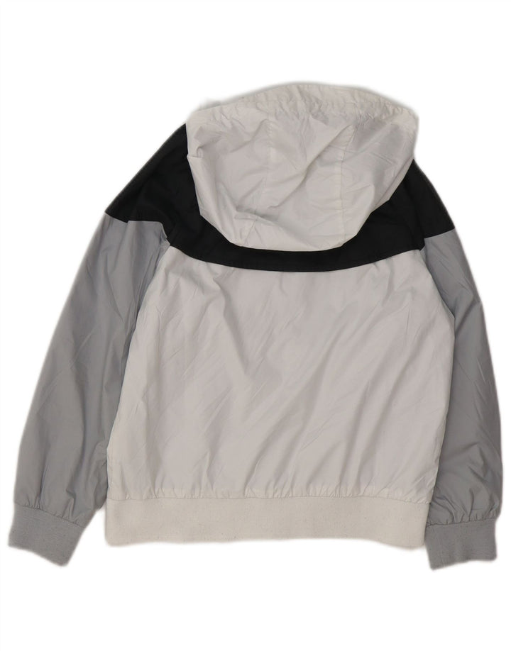 NIKE Veste de survêtement à capuche pour garçon 7-8 ans XS Blanc Colourblock