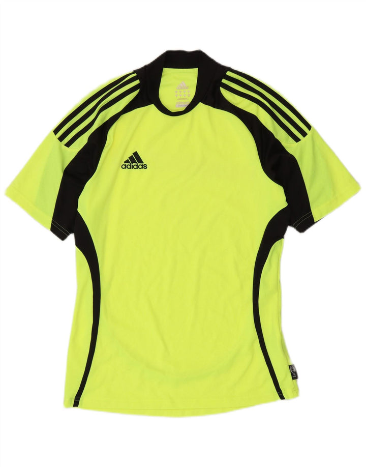 Adidas Hommes Clima 365 T-Shirt Haut Petit Vert Colorblock Polyester
