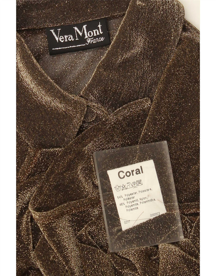 Vera Mont Chemisier Femme UK 12 Marron Moyen Polyester