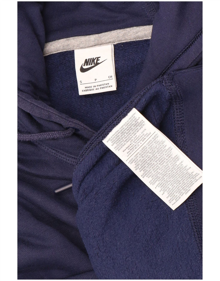 Nike Pull à capuche pour homme en coton bleu marine Taille S