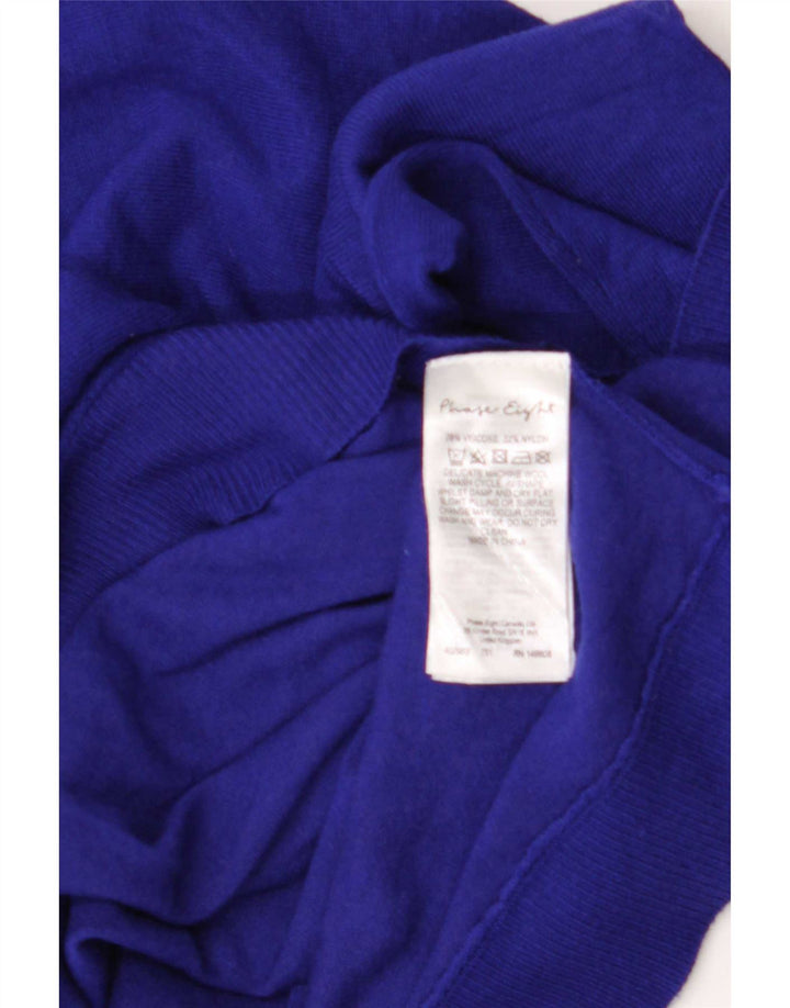 Phase Eight Haut asymétrique surdimensionné pour femme UK 44 Bleu marine moyen