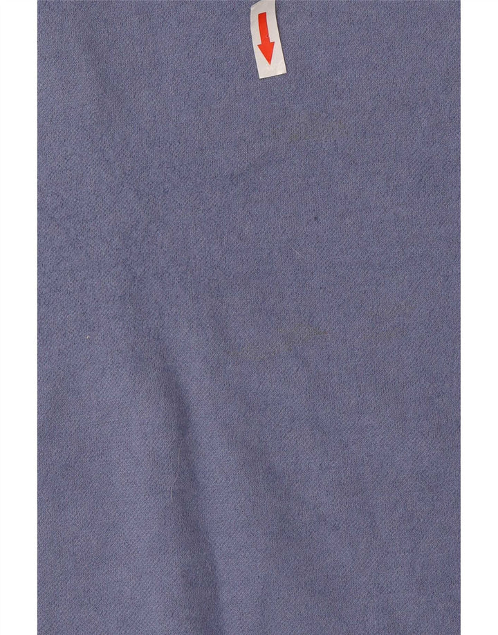 Cos Pull surdimensionné à col roulé pour femme UK 10 Petite laine bleue