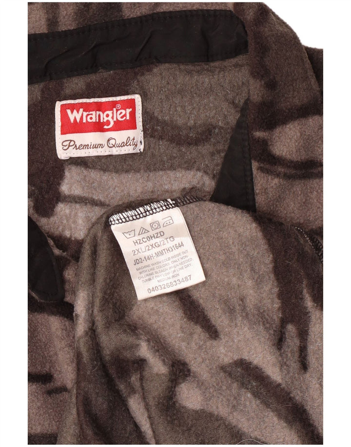 Wrangler Chemise Polaire Homme 2XL Gris Camouflage