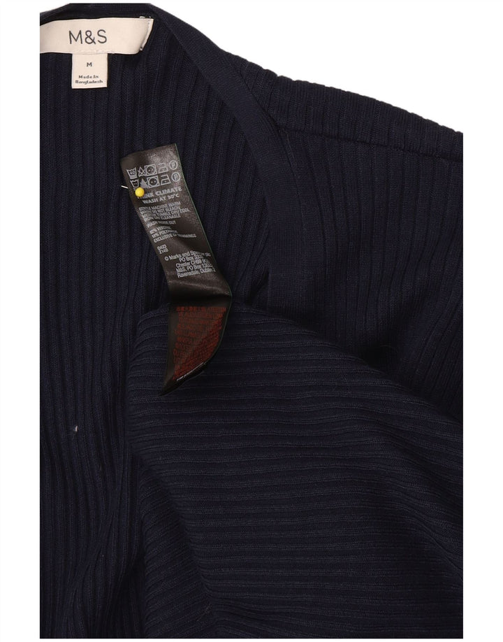 Marks & Spencer Cardigan long pour femme UK 14 Bleu marine moyen Cla