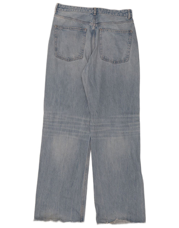 Zara Jean large pour femme EU 44 XL W34 L33 Bleu Coton