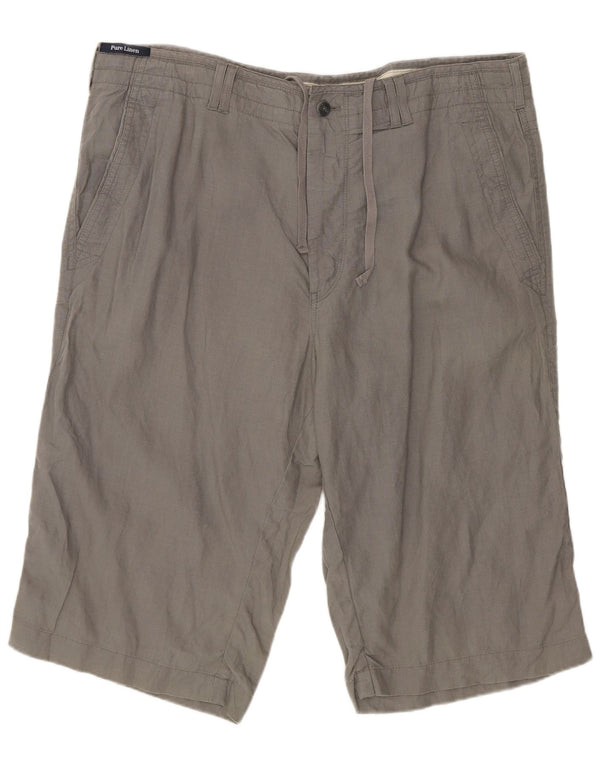 Marks & Spencer Short Chino Homme W38 XL Gris Lin