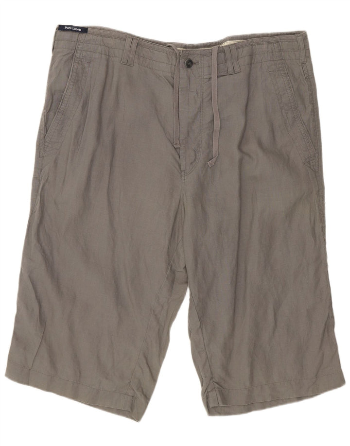 Marks & Spencer Short Chino Homme W38 XL Gris Lin