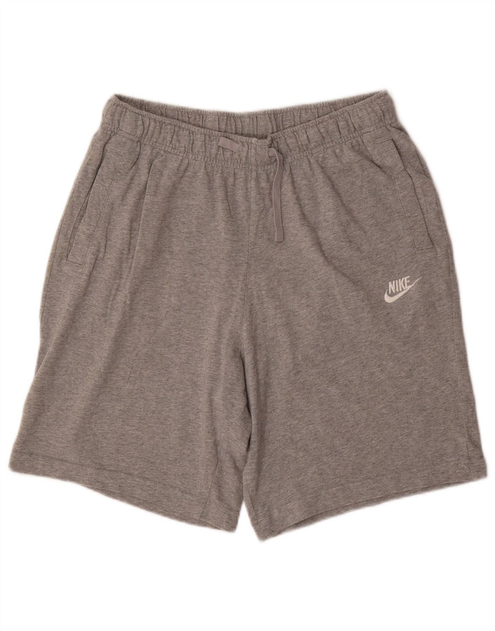Short de sport Nike en coton moucheté gris moyen