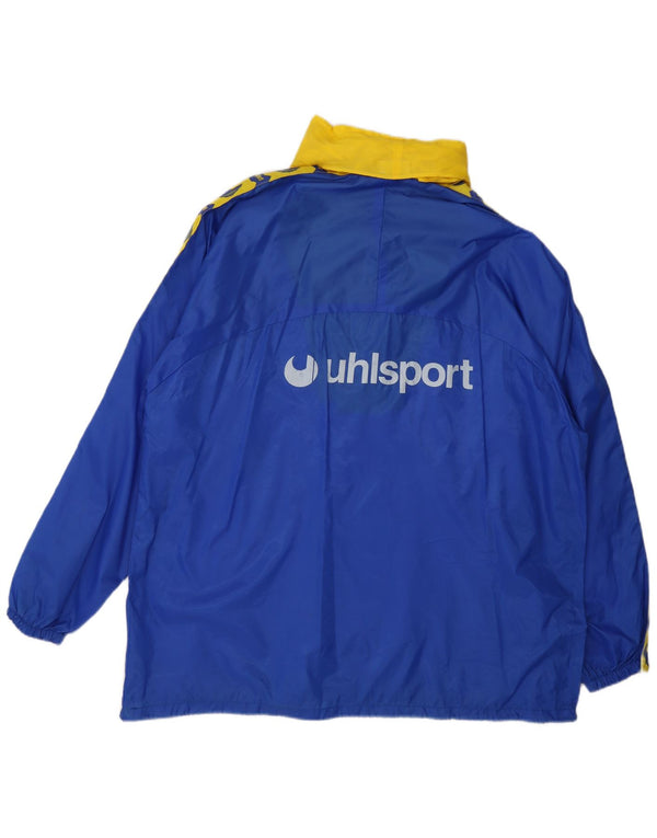 Uhlsport Veste de pluie à capuche Hellas Vérone FC 1993 pour homme UK 42 XL Bleu