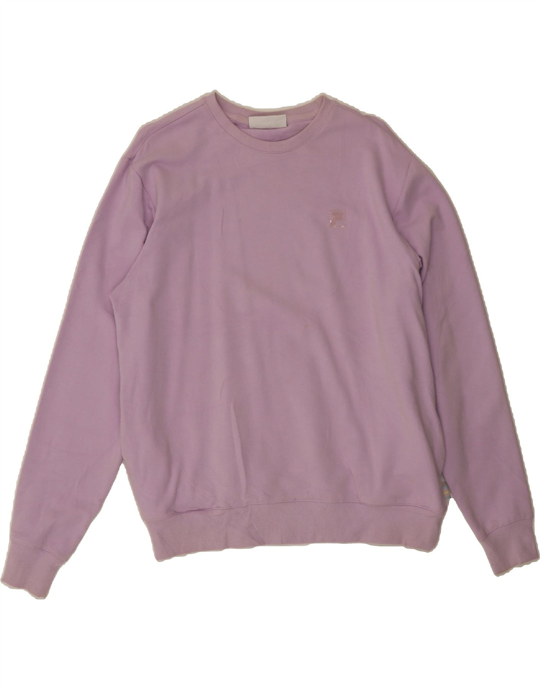 FILA Womens Oversized Sweatshirt Jumper UK 16 Large Purple Cotton Vintage Fila and Second-Hand Fila from Messina Hembry 