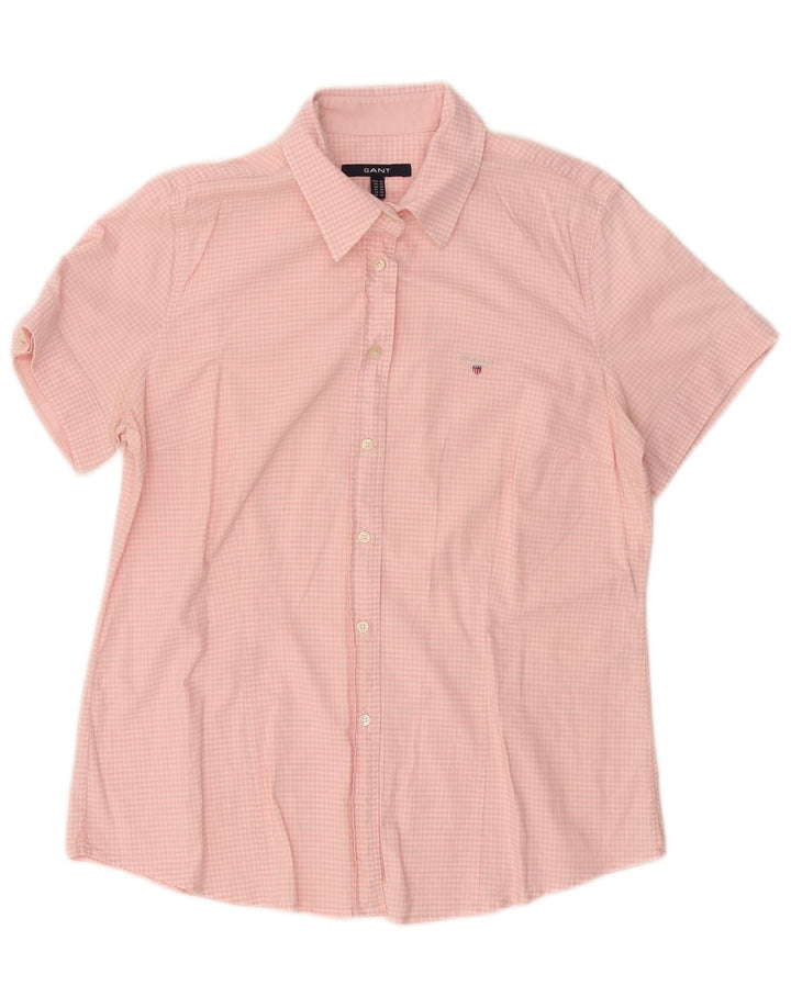 GANT Chemise à manches courtes pour femme UK 20 Large Vichy Rose