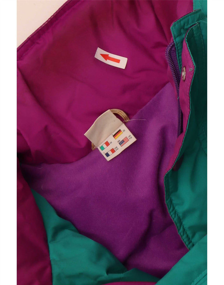 Ellesse Veste de ski à capuche graphique pour hommes IT 50 Large Green Colourblock