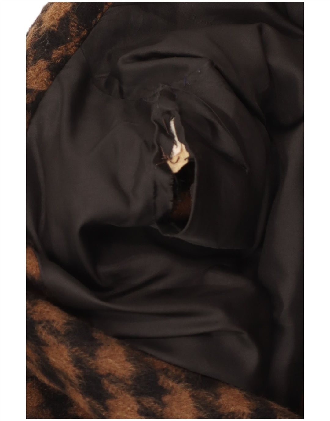 ELENA MIRO Pardessus Oversize Femme IT 43 Marron Moyen Pied-de-Poule Rétro