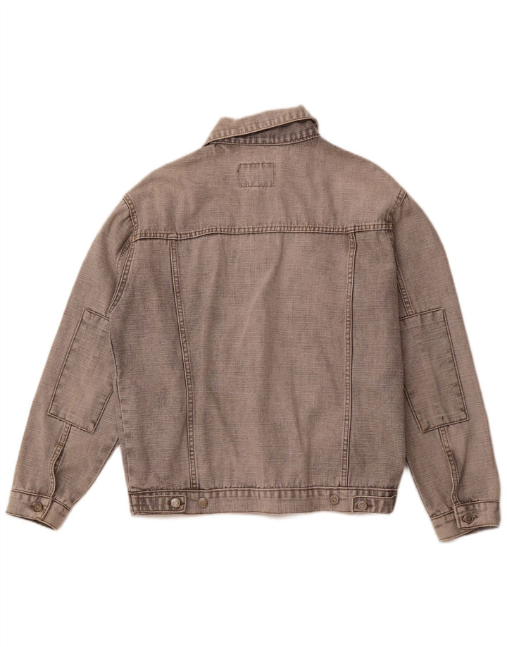 VINTAGE Veste en jean homme UK 40 Grand Gris