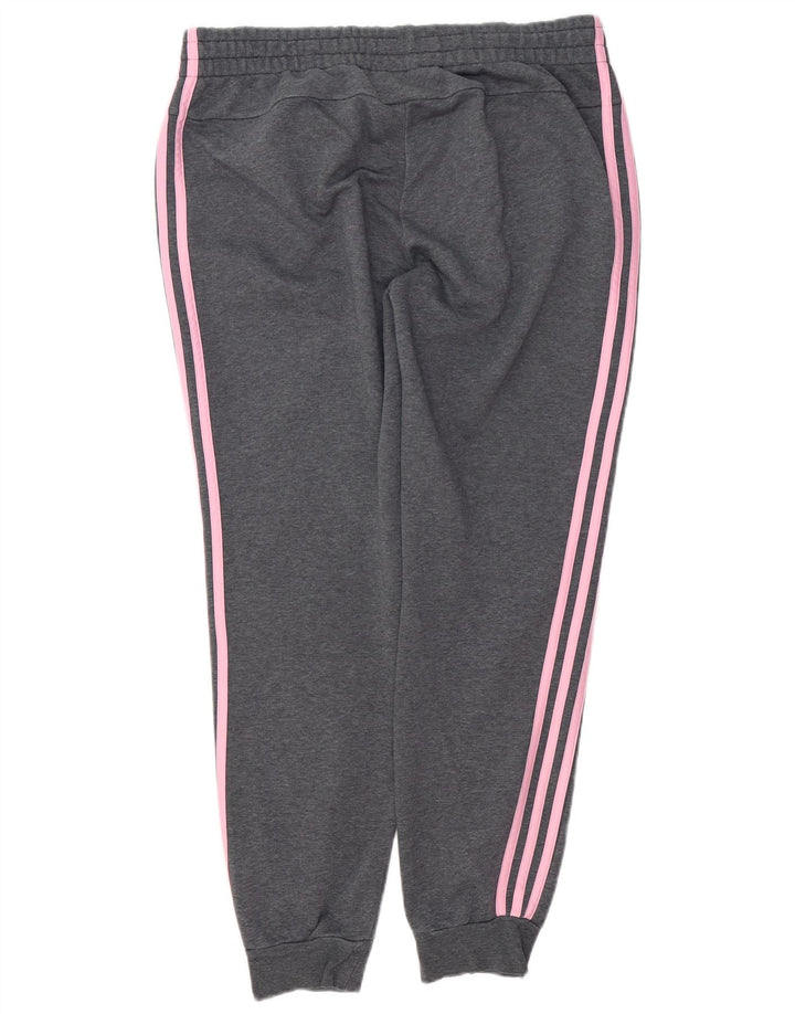 ADIDAS Pantalon de survêtement pour femme Joggers UK 16/18 Large Gris Moucheté