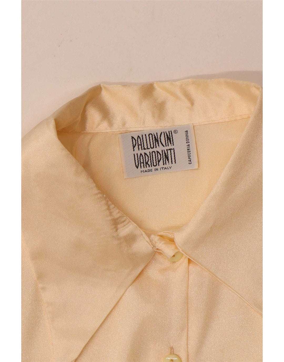 Chemisier chemise femme vintage UK 14 Beige moyen