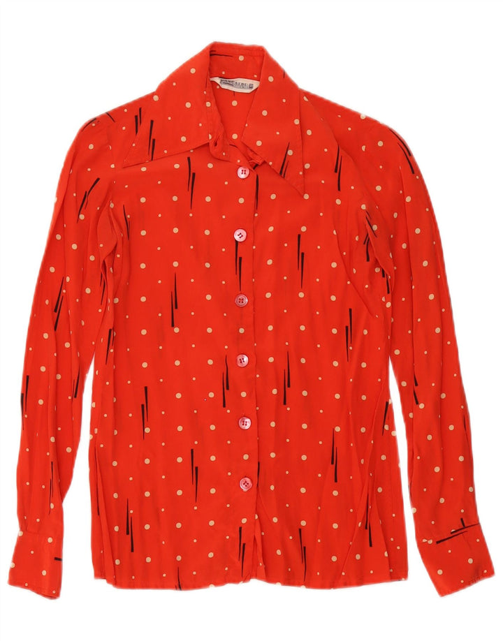 Pancaldi & B Chemisier Femme US 00 2XS Rouge Taché