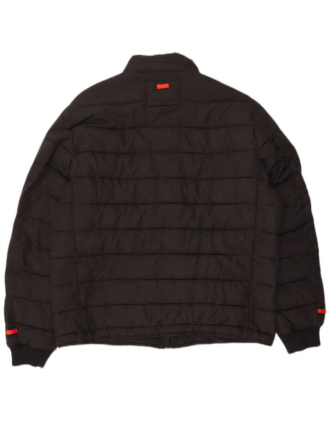 ZARA Mens Padded Jacket UK 42 XL Black Polyester