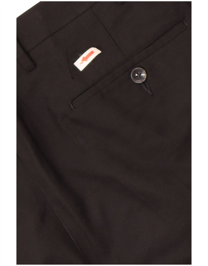 Marks & Spencer Pantalon chino droit coupe droite pour homme W40 L31 Noir