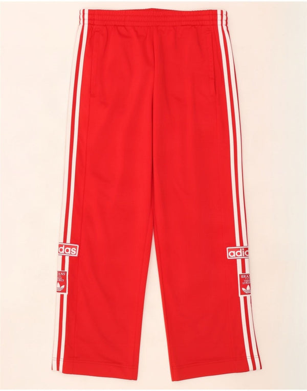 Pantalon de survêtement graphique Adidas pour homme en polyester rouge moyen