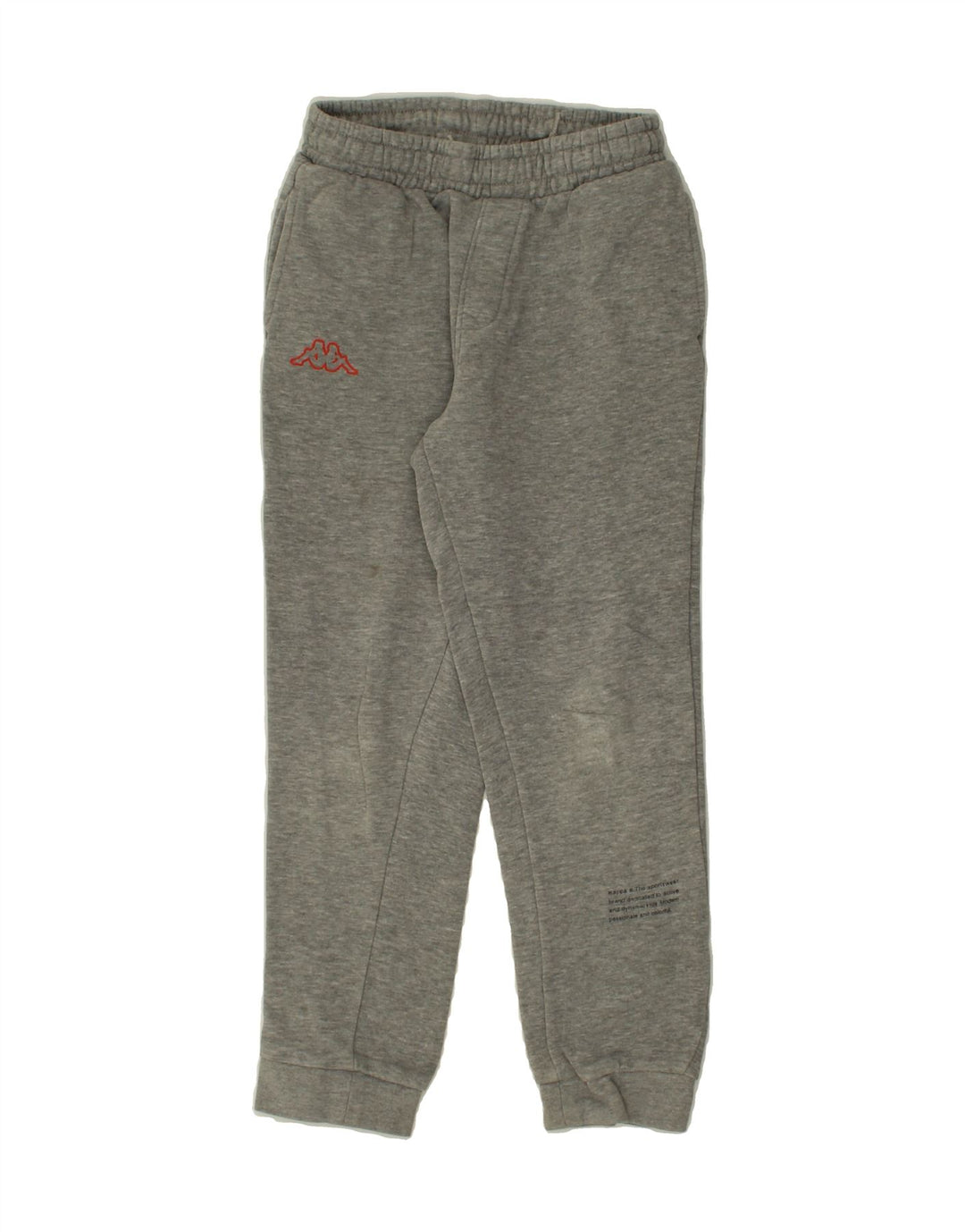 KAPPA Boys Graphic Tracksuit Trousers Joggers 9-10 Years  Grey Vintage Kappa and Second-Hand Kappa from Messina Hembry 