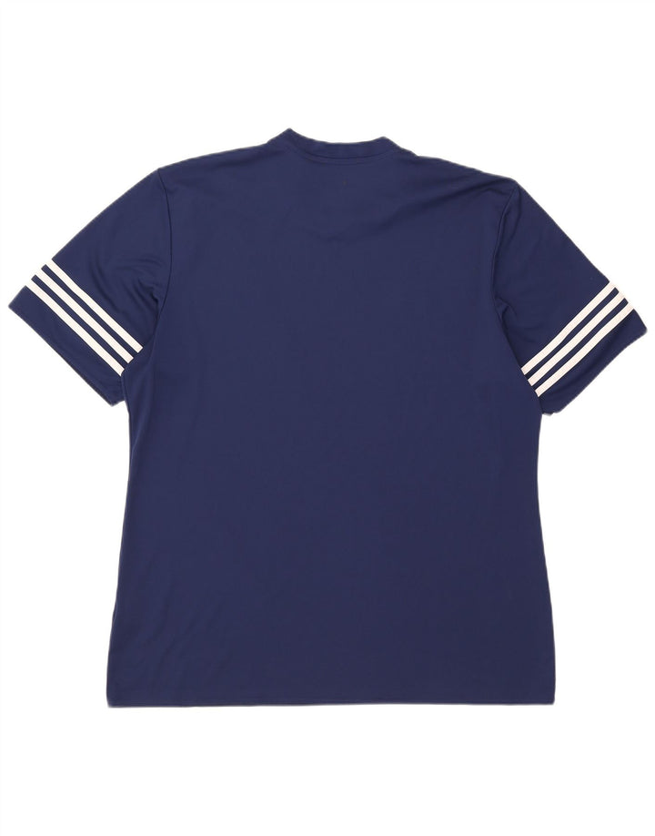 Adidas Homme Climalite T-Shirt Top XL Bleu Marine Polyester