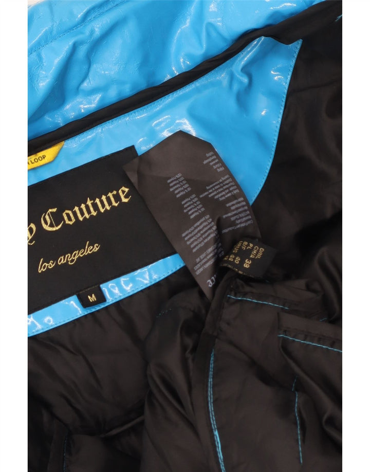 Juicy Couture Manteau rembourré surdimensionné pour femme UK 14 Bleu moyen Polyuréthane