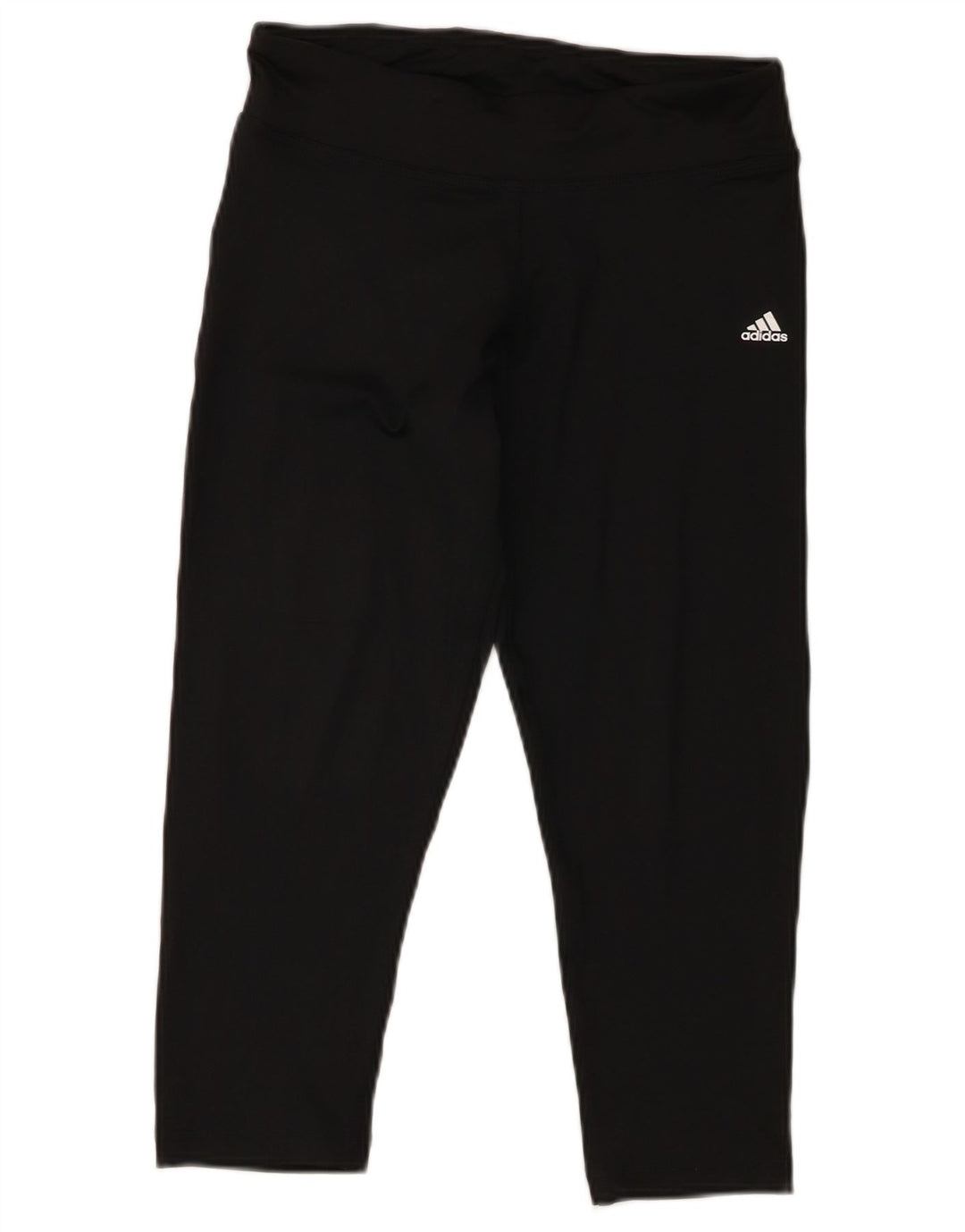 Adidas Climalite Capri Leggings UK 10 Petit Noir Polyester