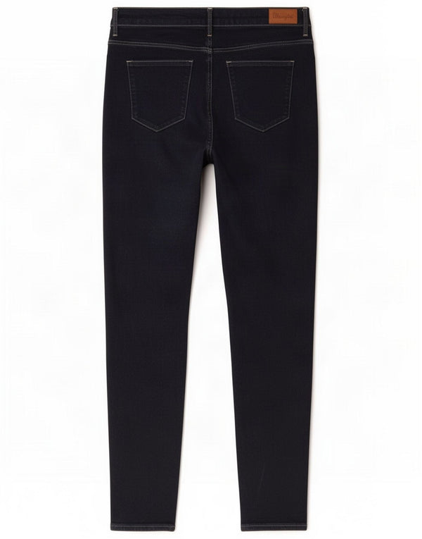 Wrangler Womens Skinny Jeans W31 L32 Bleu Marine Coton