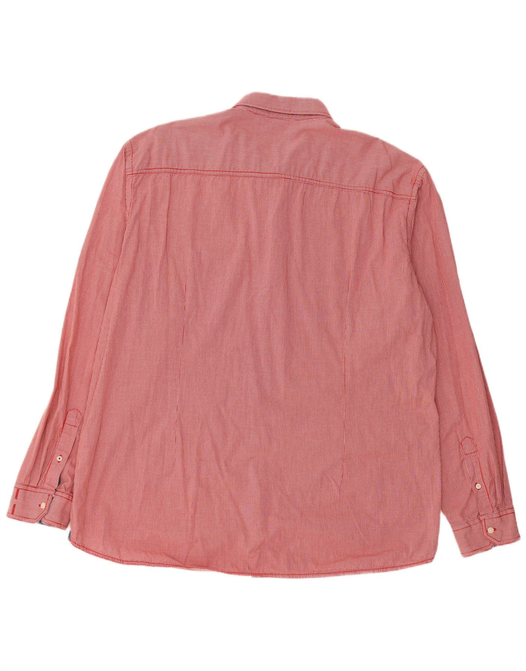 S.Oliver Chemise cintrée pour homme 2XL en coton vichy rouge